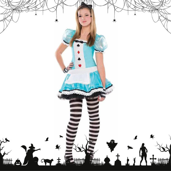 NWOT Junior's L Clever Alice Halloween Costume - Picture 1 of 9